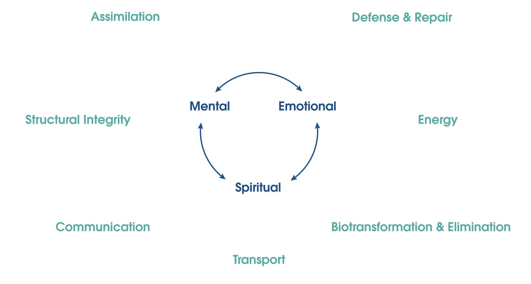 Modalities for healing -- Mental, Emotional, and Spiritual